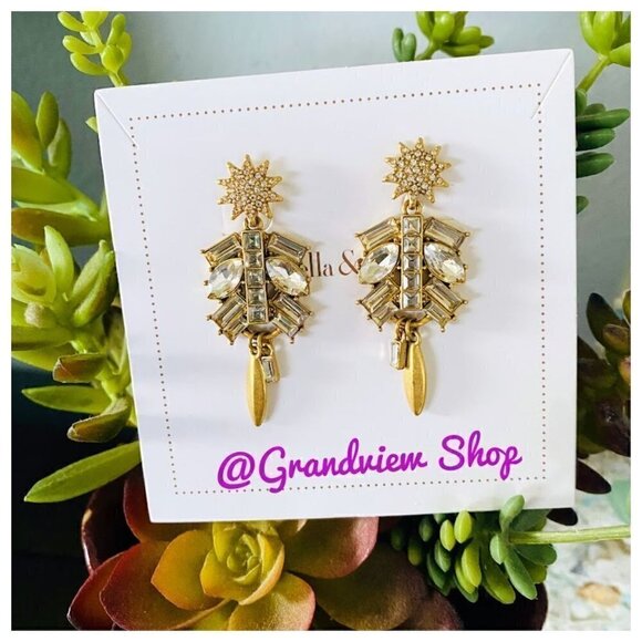 Stella & Dot Campbell Chandelier and Stud 2 in 1 Earrings - Picture 6 of 6